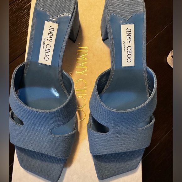 Jimmy Choo Women's Ellison 45 Block Heel Slide Sandal - Picture 2 of 5